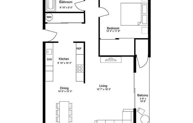 1 bed, 1 bath, 800 sqft, $1,995, Unit 3520 - 102
