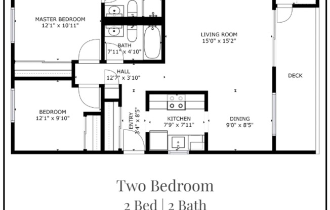 2 beds, 2 baths, 950 sqft, $2,450, Unit 10