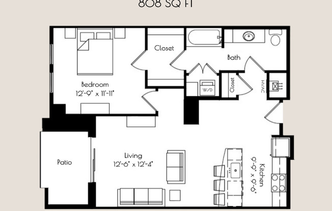 1 bed, 1 bath, 808 sqft, $1,725, Unit 8310 Globe Drive - 126