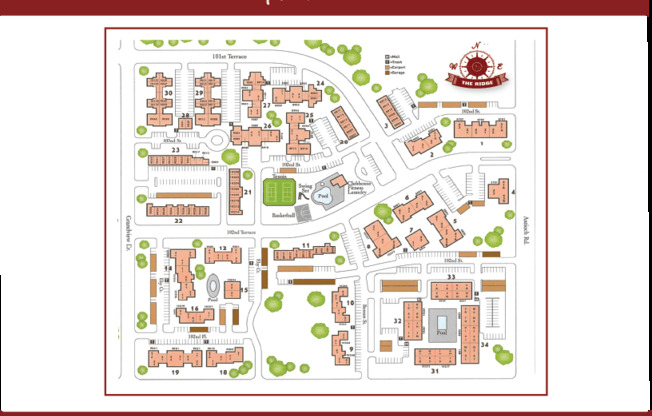 The Ridge Apartments Property Map