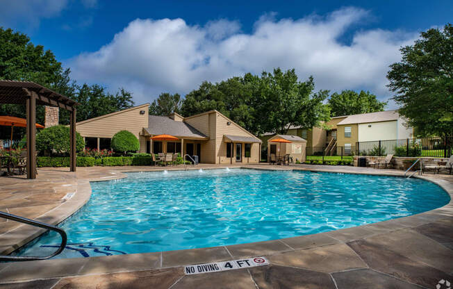 Twilight Pool at Summit Ridge Apartments, Temple