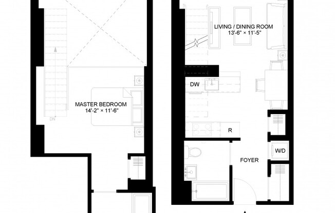 1 bed, 2 baths, $4,219, Unit 405