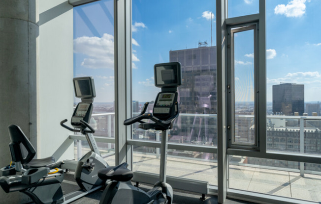 24-Hour FItness Center with a View | The Tower at OPOP
