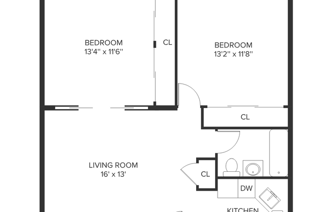 2 beds, 1 bath, $4,850, Unit 5A