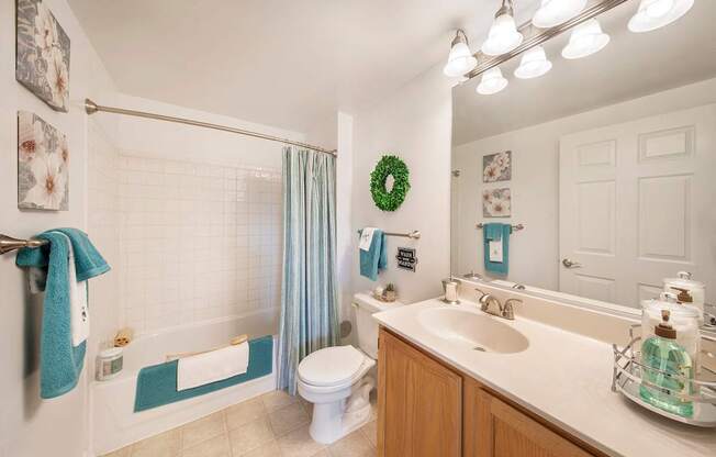 Bathroom With Bathtub at The Apartments at Cambridge Court, Rosedale