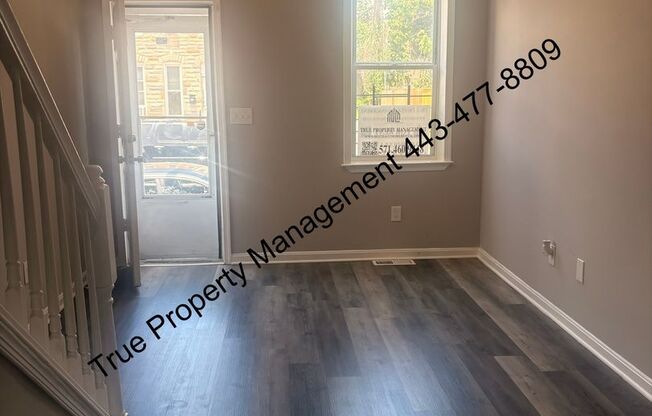 Spacious 3-Bedroom Baltimore Rowhome with In-Unit Laundry – $1,350/Month!