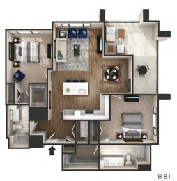 2 beds, 2 baths, 1,316 sqft, $3,808