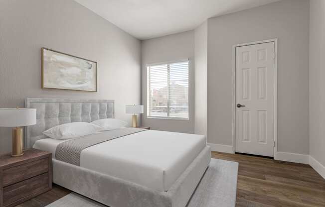 Bedroom in 2 Bedroom/ 2 Bathroom Floorplan at Element Apartment Homes Las Vegas Nevada