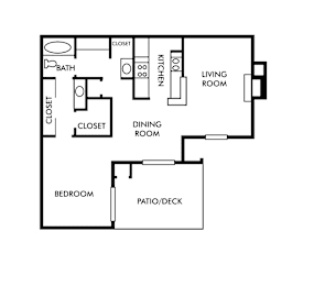 1 bed, 1 bath, 781 sqft, $801