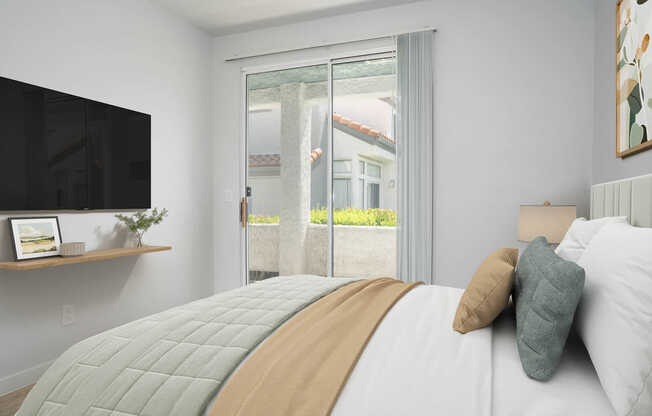 Bedroom with Hard Surface Flooring