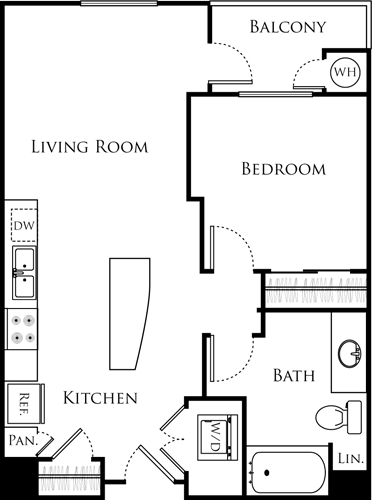 1 bed, 1 bath, 700 sqft, $2,325, Unit 430