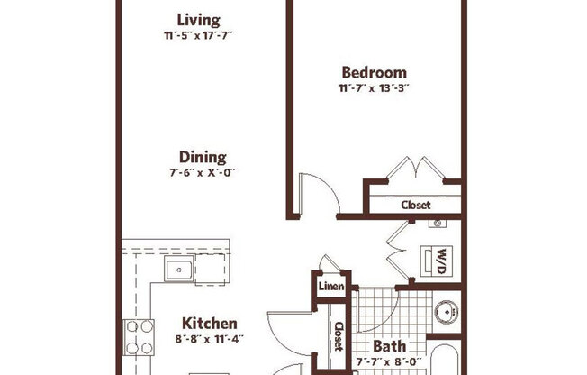 1 bed, 1 bath, 761 sqft, $2,600