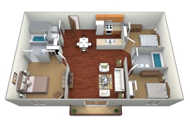 3 beds, 2 baths, 970 sqft, $1,310