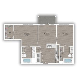 2 beds, 2 baths, 1,294 sqft, $2,665