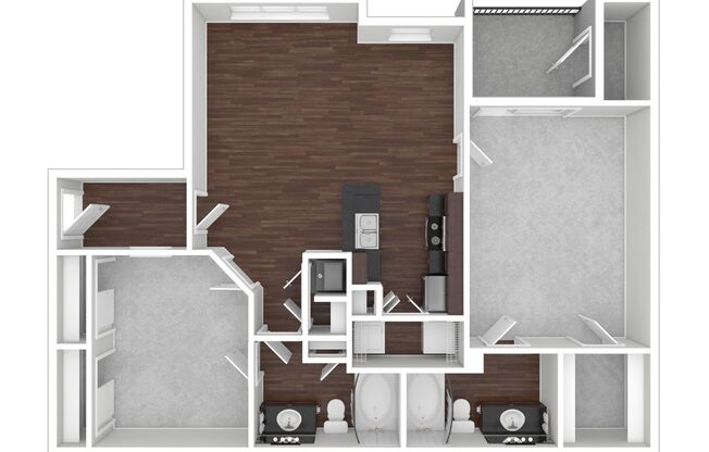 2 beds, 2 baths, 1,045 sqft, $1,575