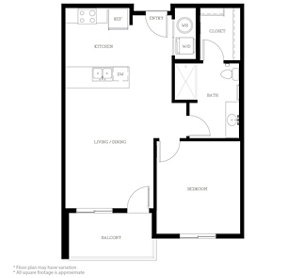 1 bed, 1 bath, 831 sqft, $1,775