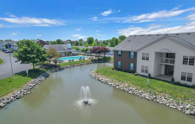 the enclave at homecoming terra vista pond with fountain