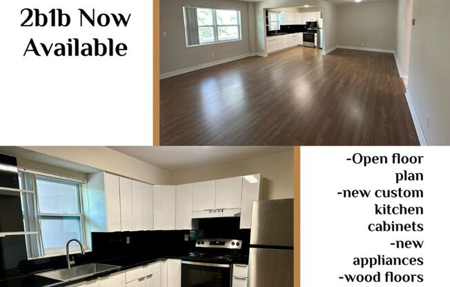 Two bedroom two bathroom with balcony in North Miami Beach