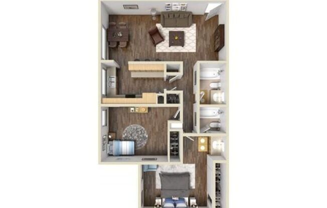 2 beds, 2 baths, 1,003 sqft, $2,735, Unit 061
