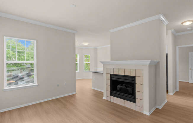 Living Room with Hard Surface Flooring