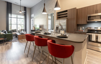 Living Room with Hard Surface Flooring