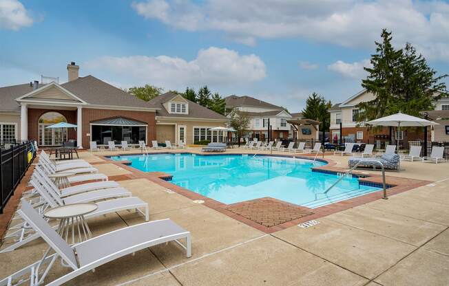 the swimming pool at our apartments