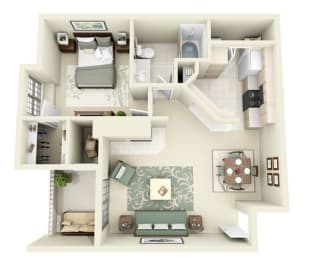 1 bed, 1 bath, 778 sqft, $1,226