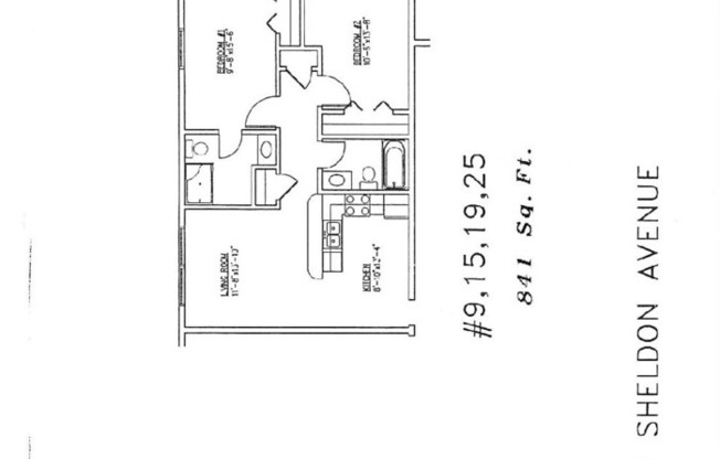 2 beds, 2 baths, 841 sqft, $1,110, Unit 15