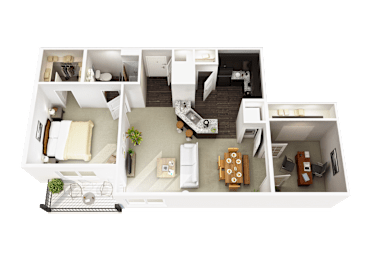 1 bed, 1 bath, 1,042 sqft, $2,105