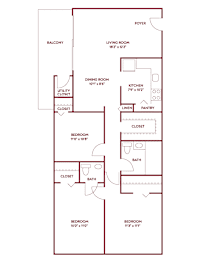 3 beds, 1.5 baths, 1,058 sqft, $1,944