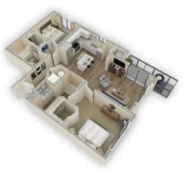 2 beds, 2 baths, 1,086 sqft, $3,559
