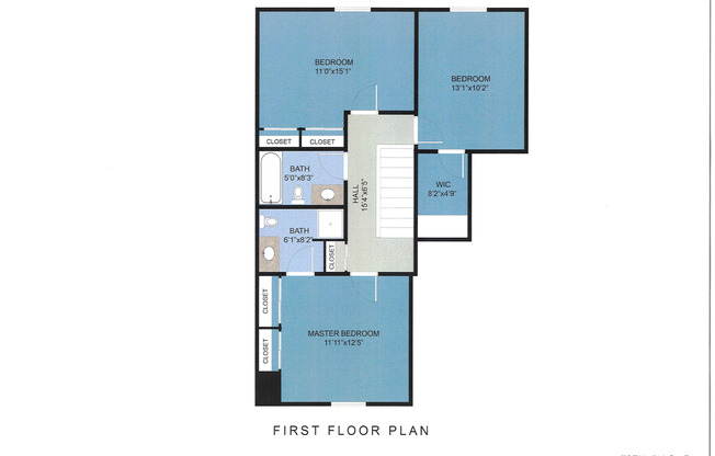 3 beds, 2.5 baths, 1,450 sqft, $2,350, Unit 8218-B (TH)