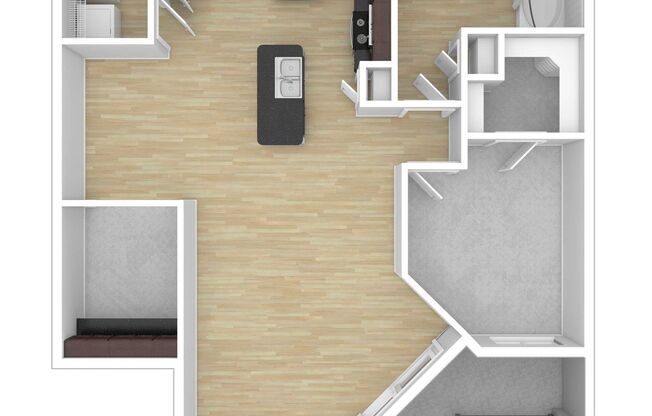 1 bed, 1 bath, 1,035 sqft, $2,050