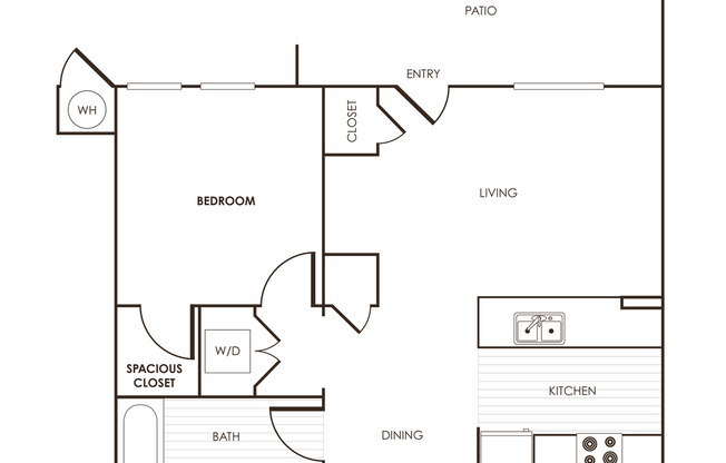 1 bed, 1 bath, 689 sqft, $2,285