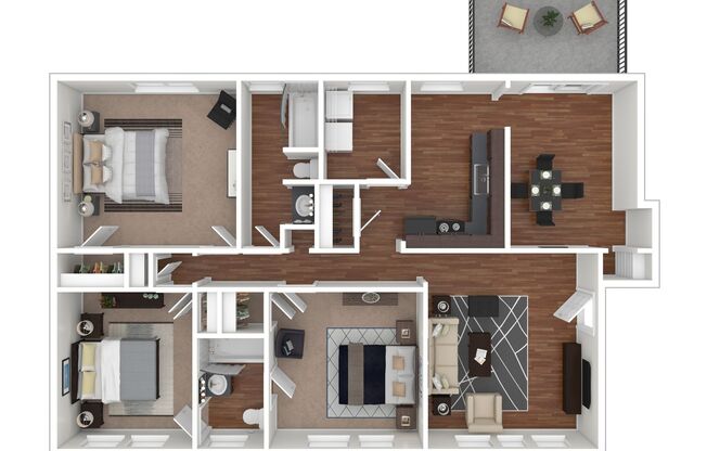 3 beds, 2 baths, 1,554 sqft, $1,575, Unit 019-3354-6