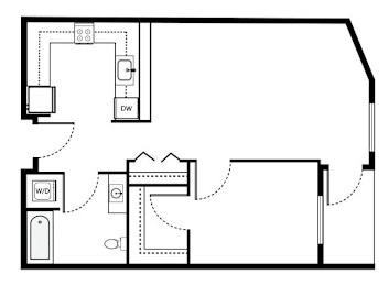 1 bed, 1 bath, 729 sqft, $2,117