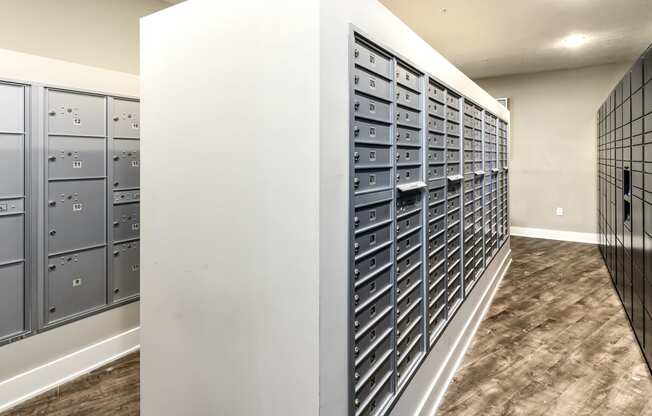Community mailboxes at AXIS apartments in Papillion, NE