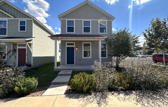 A Modern-Style 3 Bedroom / 2.5 Baths Two Story Home on a corner lot is for rent in Kyle, TX