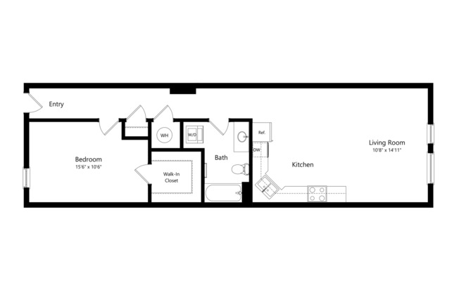 1 bed, 1 bath, 785 sqft, $1,299, Unit 251