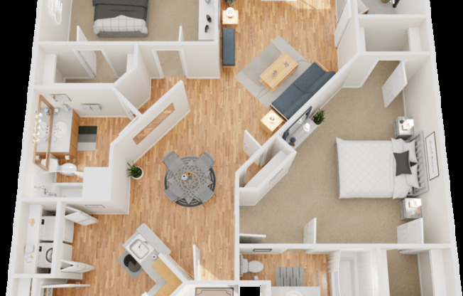 2 beds, 2 baths, 1,132 sqft, $1,745