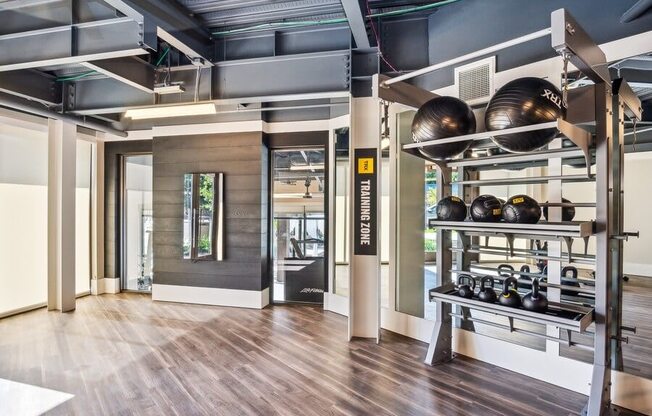 Fitness center equipment