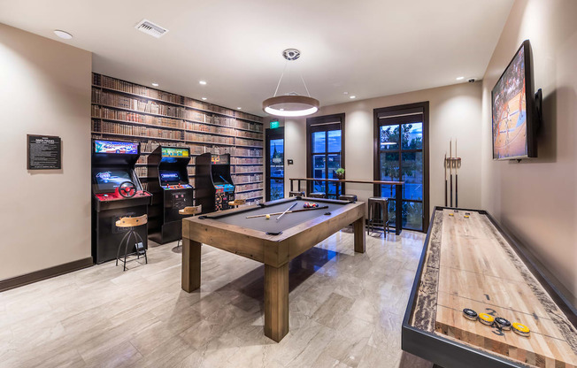 Pool Tables at Andorra Apartments