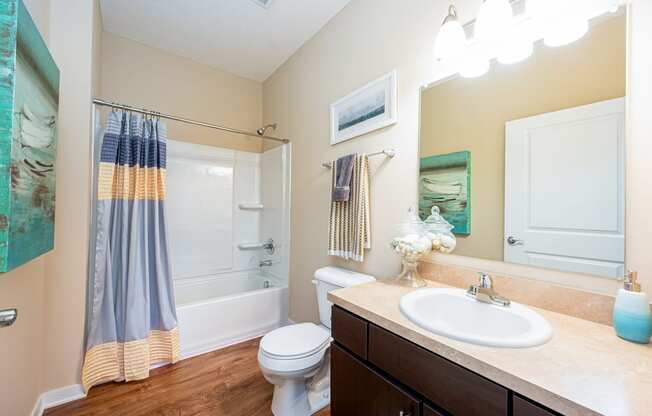 a bathroom with a sink toilet and a shower