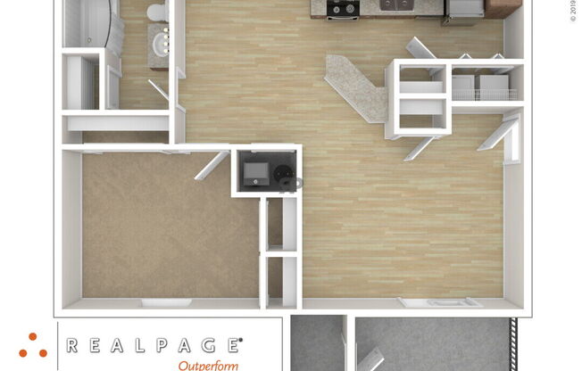 1 bed, 1 bath, 746 sqft, $1,220