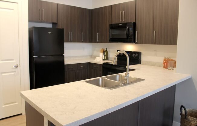 Kitchen at Arcadia Apartments