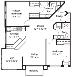 2 beds, 2 baths, 1,230 sqft, $1,853