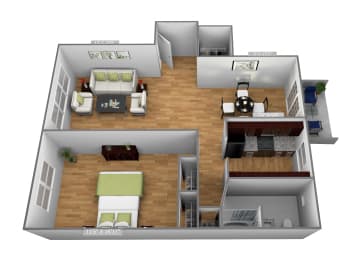 1 bed, 1 bath, 700 sqft, $1,435