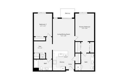 2 beds, 2 baths, 1,147 sqft, $5,943