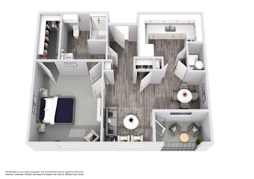 1 bed, 1 bath, 640 sqft, $999