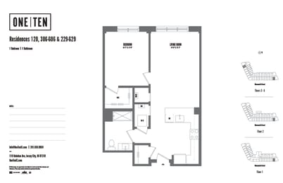 1 bed, 1 bath, $3,485